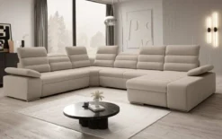 Designer Sofa Kreta mit Schlaf - und Klappfunktion