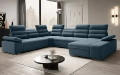 Designer Sofa Kreta mit Schlaf - und Klappfunktion