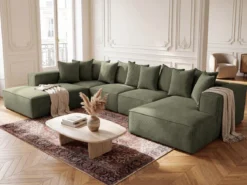 Designer Sofa Largo U XXL in Cord