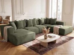 Designer Sofa Largo U XXL in Cord