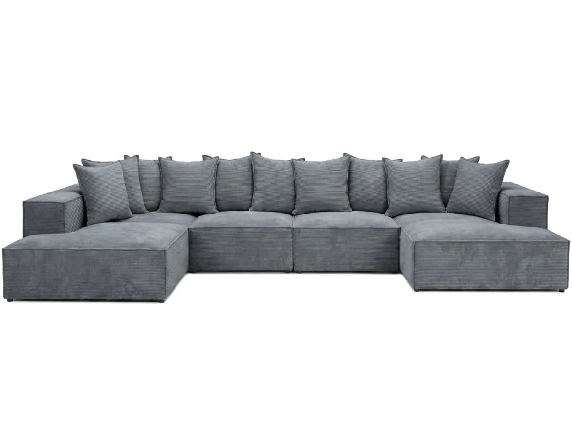 Designer Sofa Largo U XXL in Cord