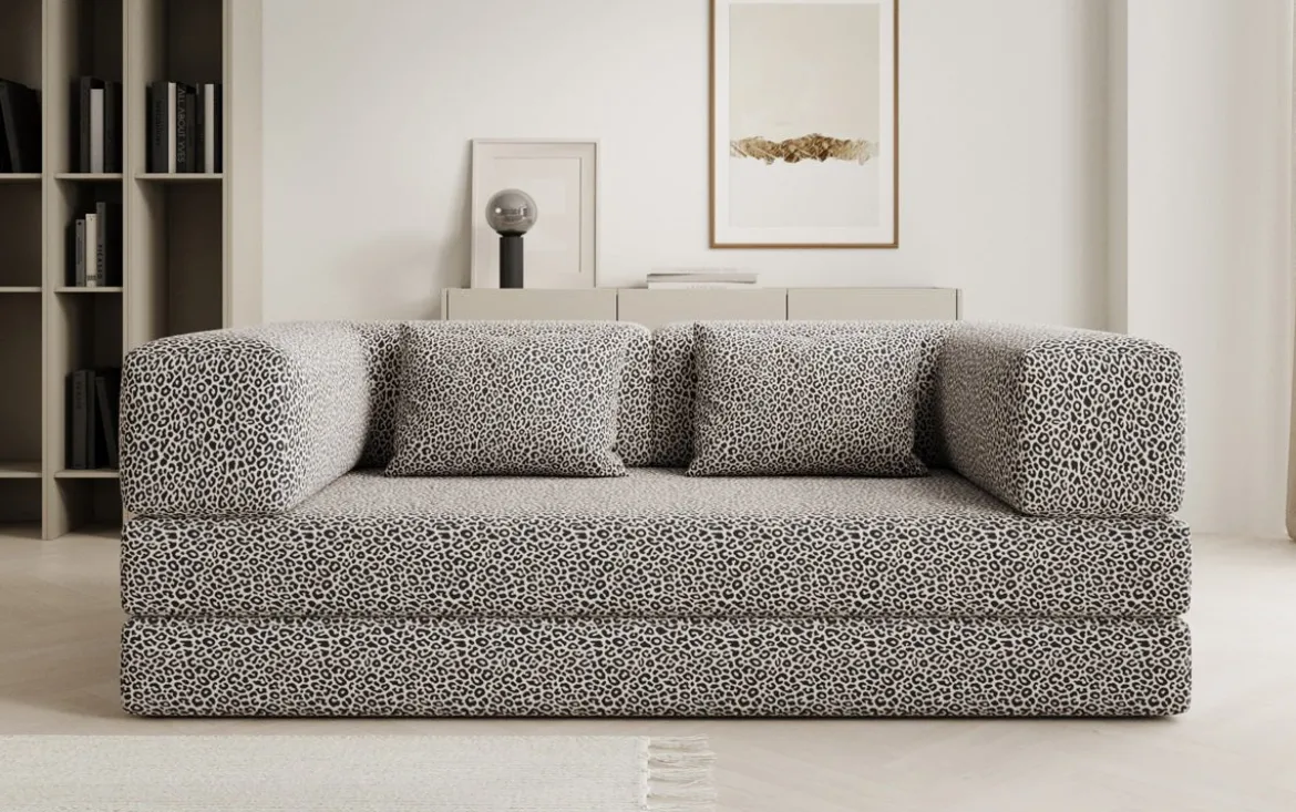 Designer Sofa Lazy 3 Sitzer im Wildmuster
