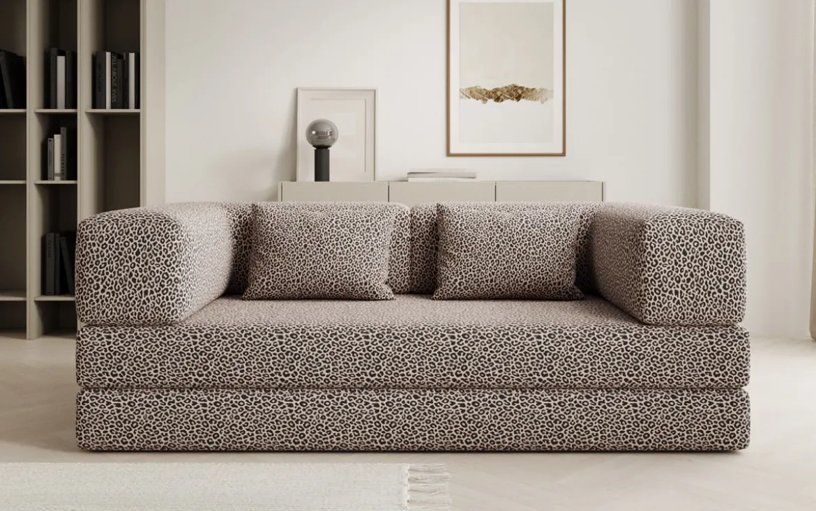 Designer Sofa Lazy 3 Sitzer im Wildmuster