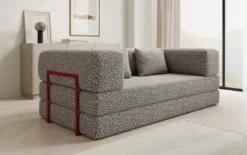 Designer Sofa Lazy 3 Sitzer im Wildmuster