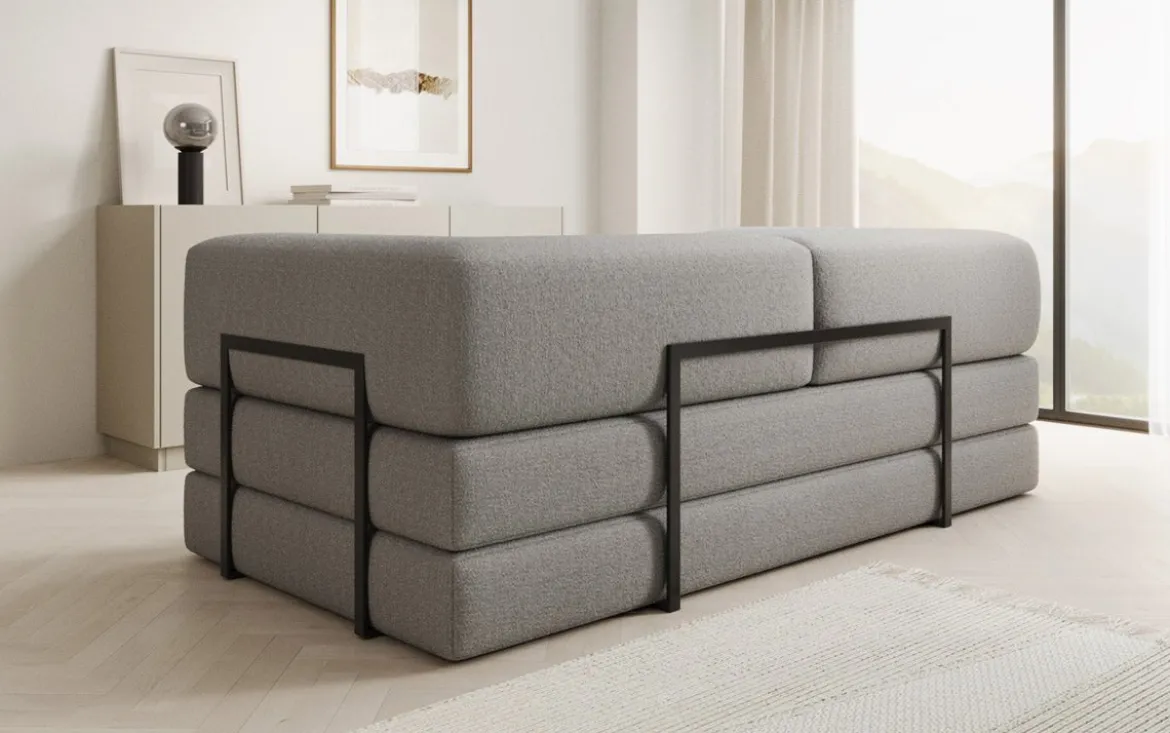 Designer Sofa Lazy 3 Sitzer in Bouclé
