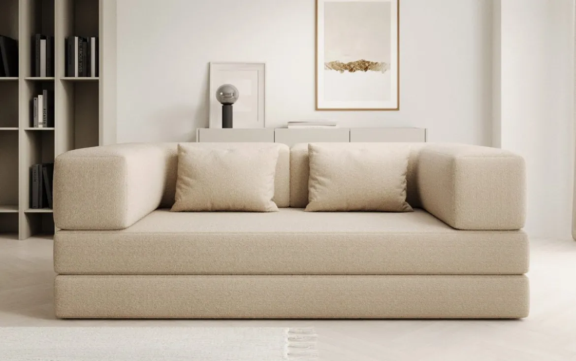 Designer Sofa Lazy 3 Sitzer in Bouclé