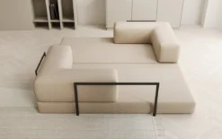 Designer Sofa Lazy 3 Sitzer in Bouclé