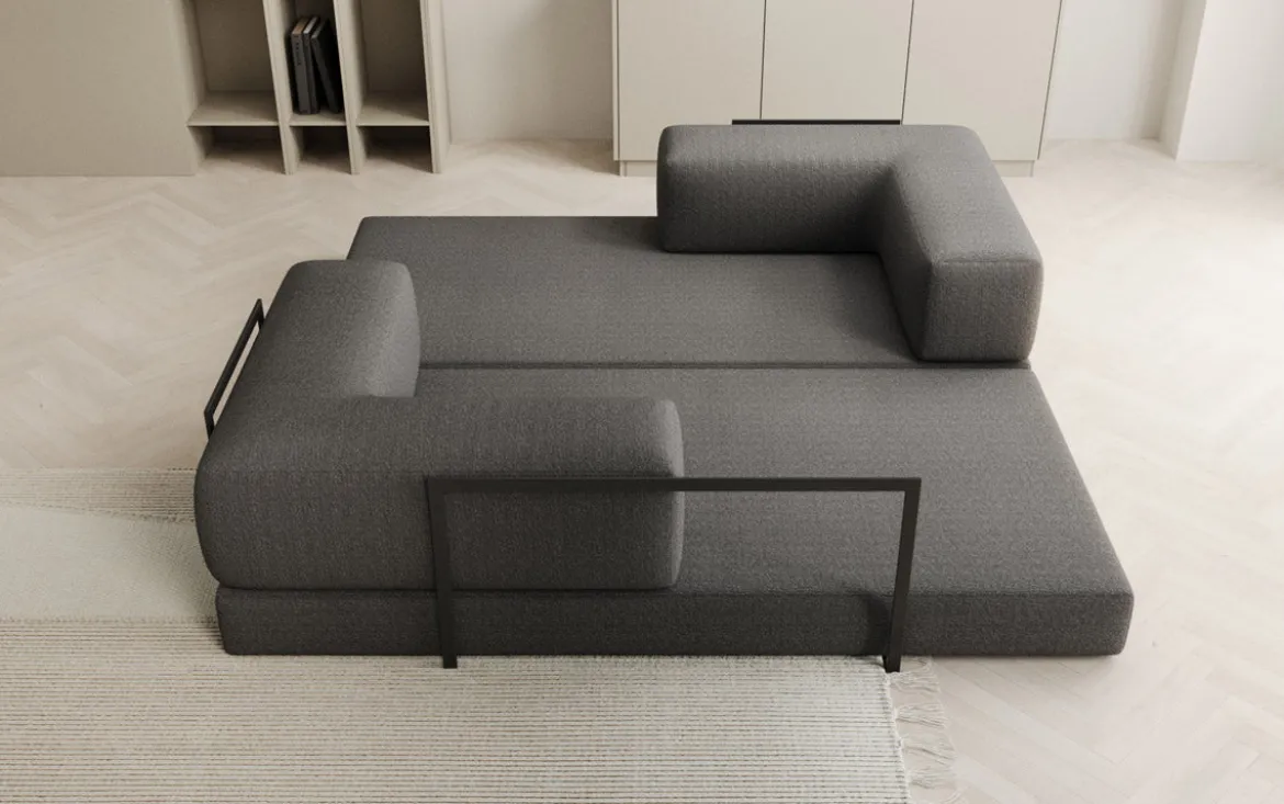 Designer Sofa Lazy 3 Sitzer in Bouclé