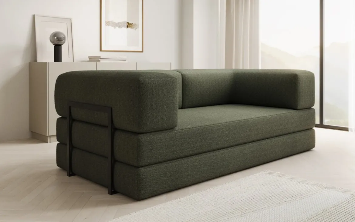 Designer Sofa Lazy 3 Sitzer in Bouclé