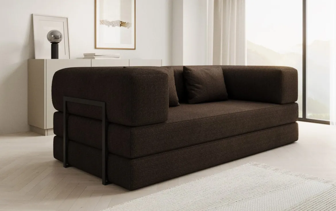 Designer Sofa Lazy 3 Sitzer in Bouclé