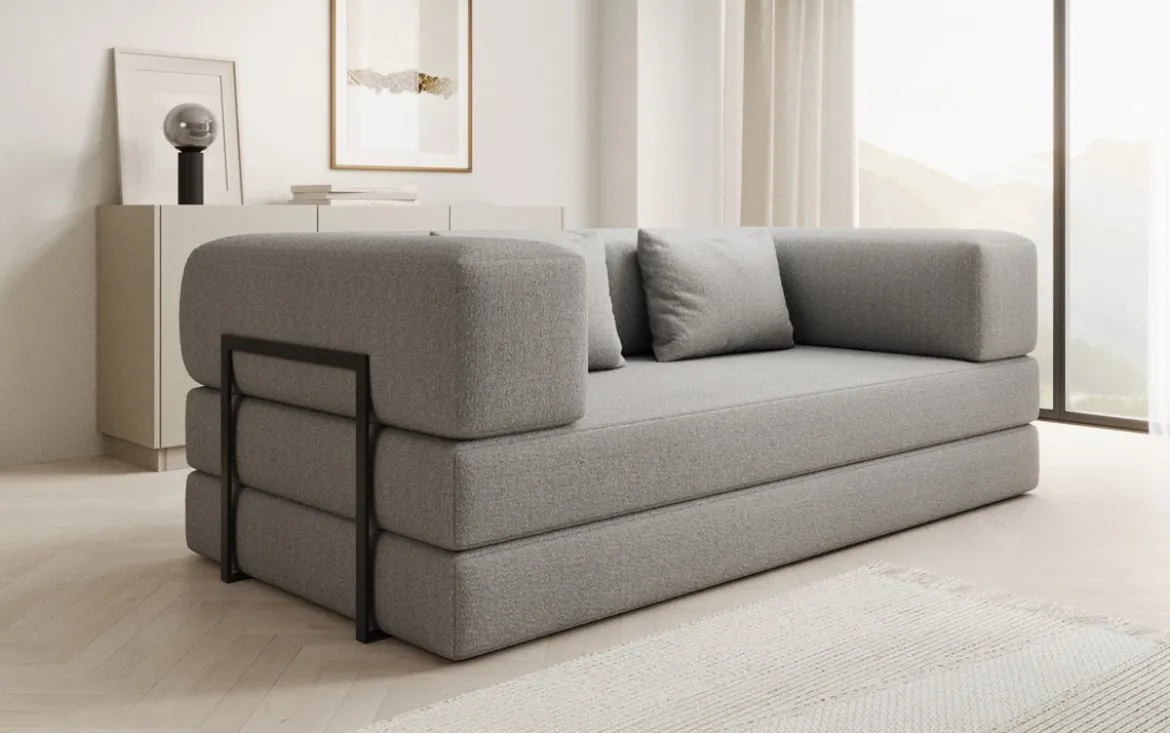 Designer Sofa Lazy 3 Sitzer in Bouclé
