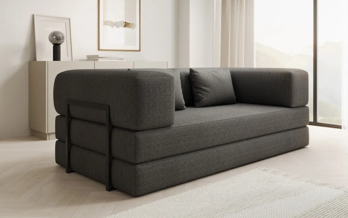 Designer Sofa Lazy 3 Sitzer in Bouclé