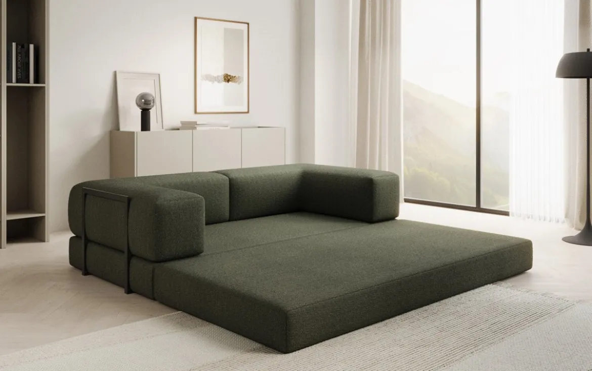 Designer Sofa Lazy 3 Sitzer in Bouclé