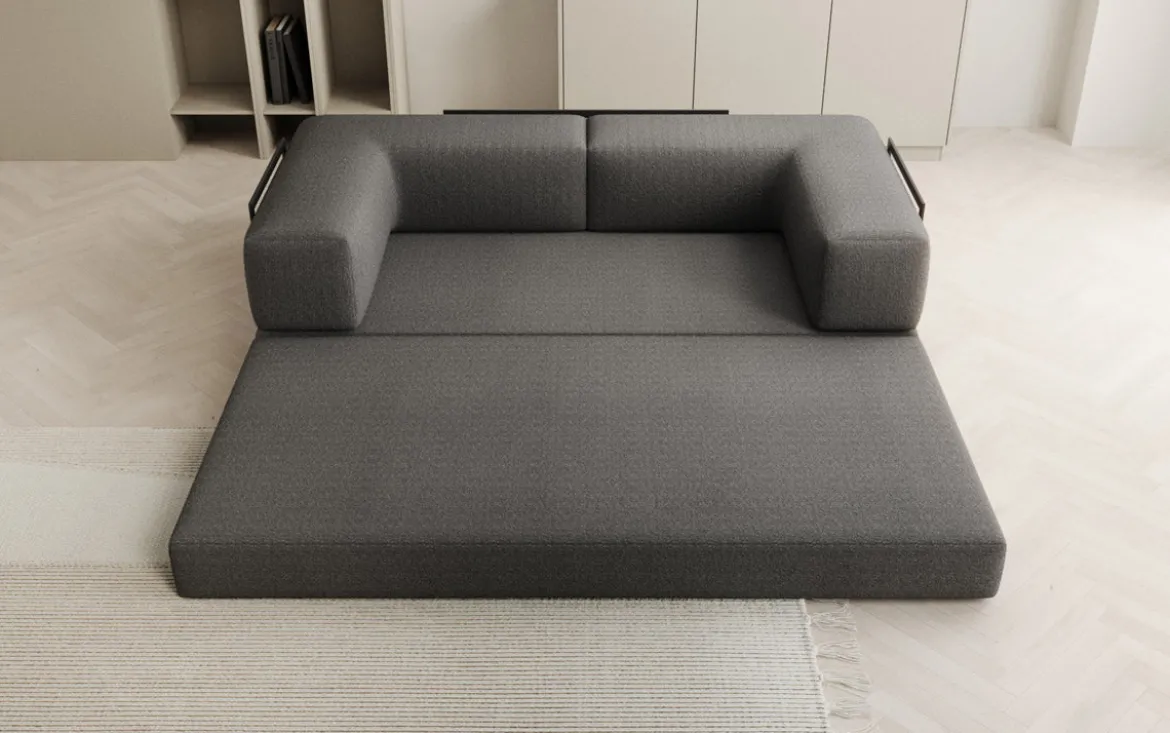 Designer Sofa Lazy 3 Sitzer in Bouclé