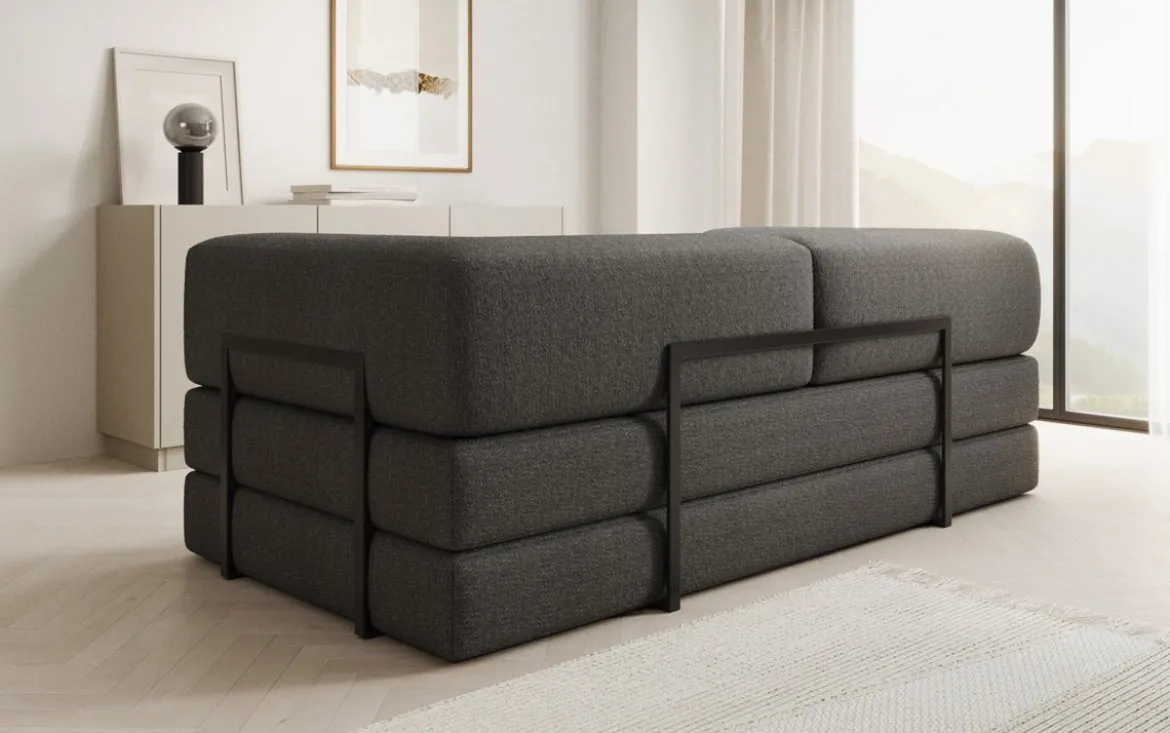 Designer Sofa Lazy 3 Sitzer in Bouclé