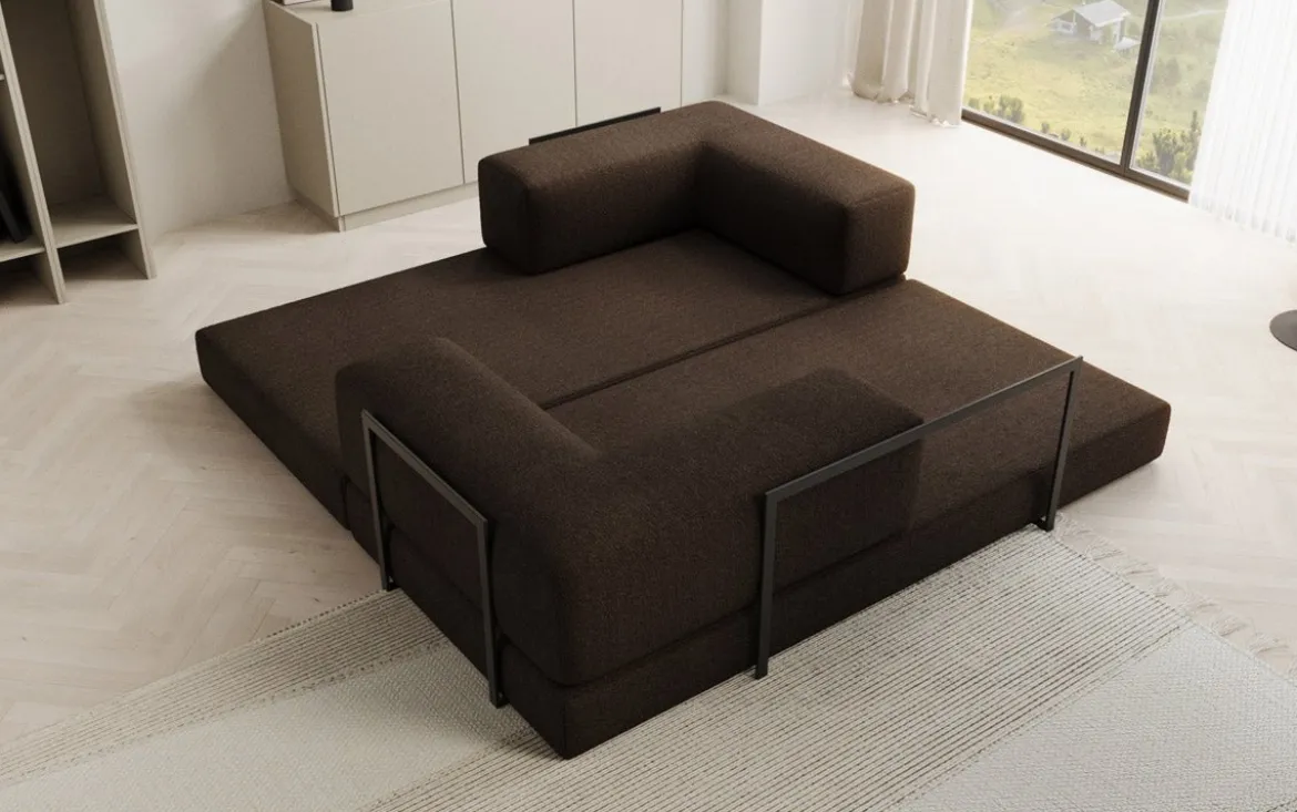 Designer Sofa Lazy 3 Sitzer in Bouclé
