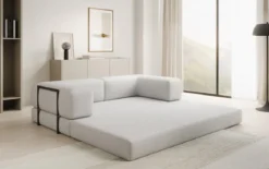Designer Sofa Lazy 3 Sitzer in Bouclé