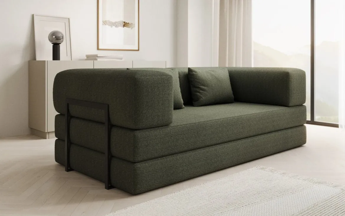Designer Sofa Lazy 3 Sitzer in Bouclé