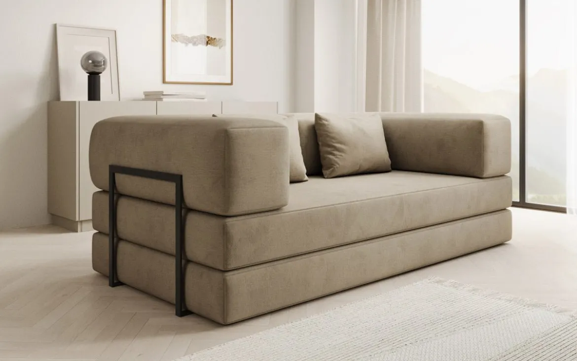 Designer Sofa Lazy 3 Sitzer in Samt