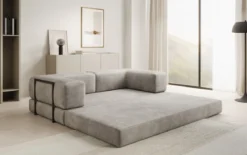 Designer Sofa Lazy 3 Sitzer in Samt
