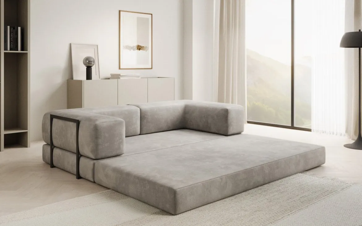 Designer Sofa Lazy 3 Sitzer in Samt