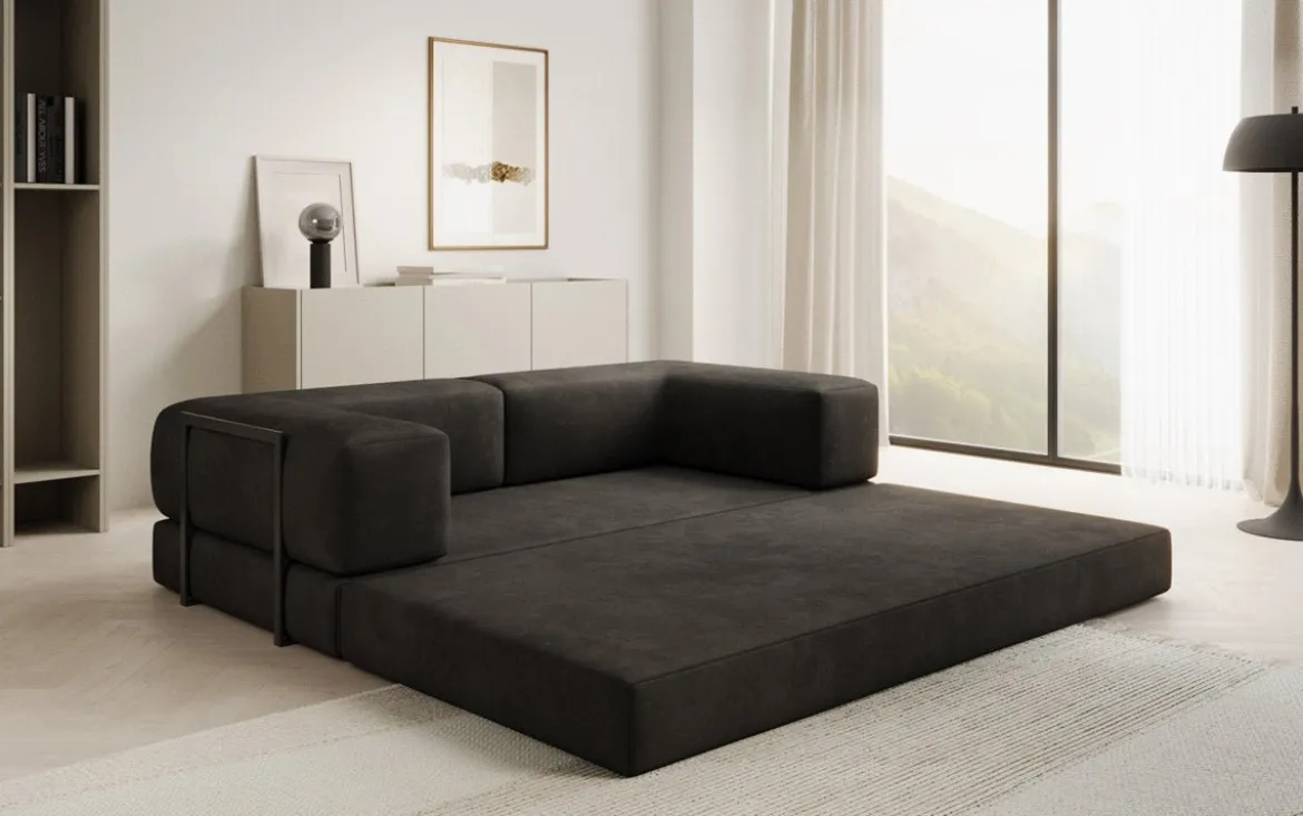Designer Sofa Lazy 3 Sitzer in Samt