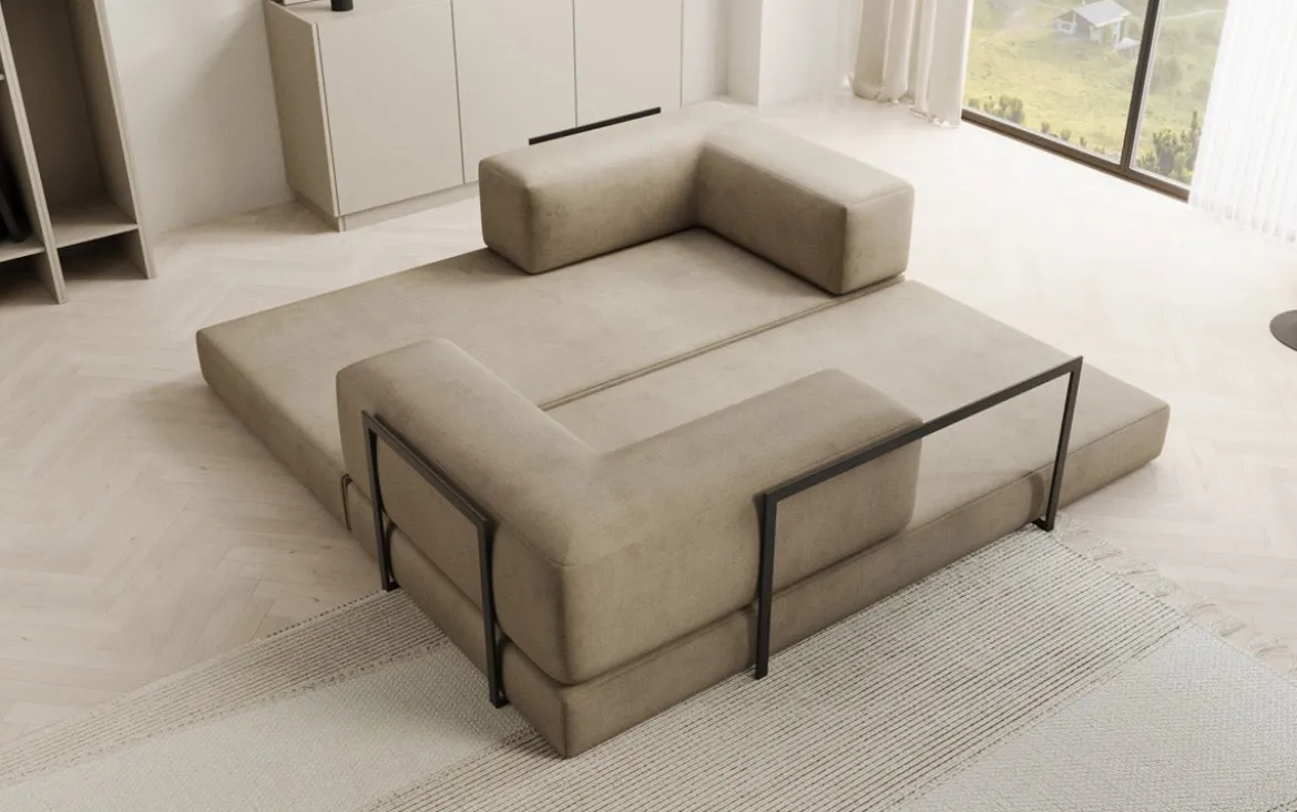 Designer Sofa Lazy 3 Sitzer in Samt