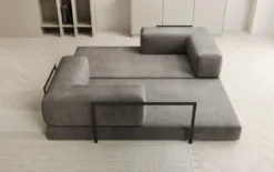 Designer Sofa Lazy 3 Sitzer in Samt