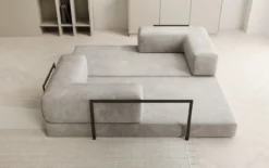 Designer Sofa Lazy 3 Sitzer in Samt