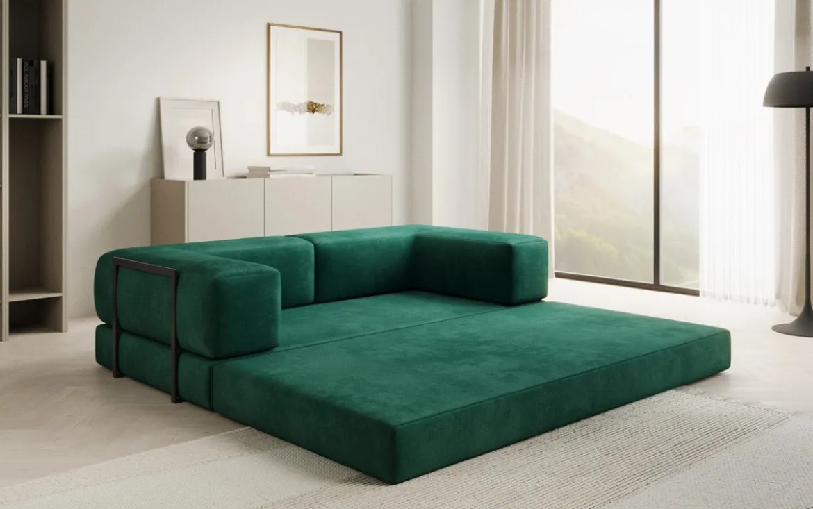 Designer Sofa Lazy 3 Sitzer in Samt