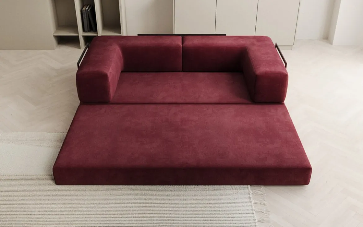 Designer Sofa Lazy 3 Sitzer in Samt