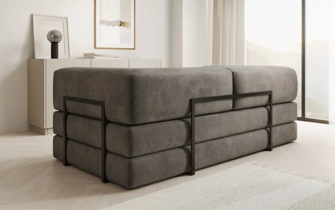 Designer Sofa Lazy 3 Sitzer in Samt