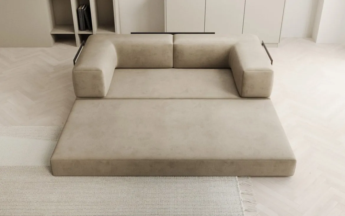 Designer Sofa Lazy 3 Sitzer in Samt
