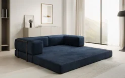 Designer Sofa Lazy 3 Sitzer in Samt