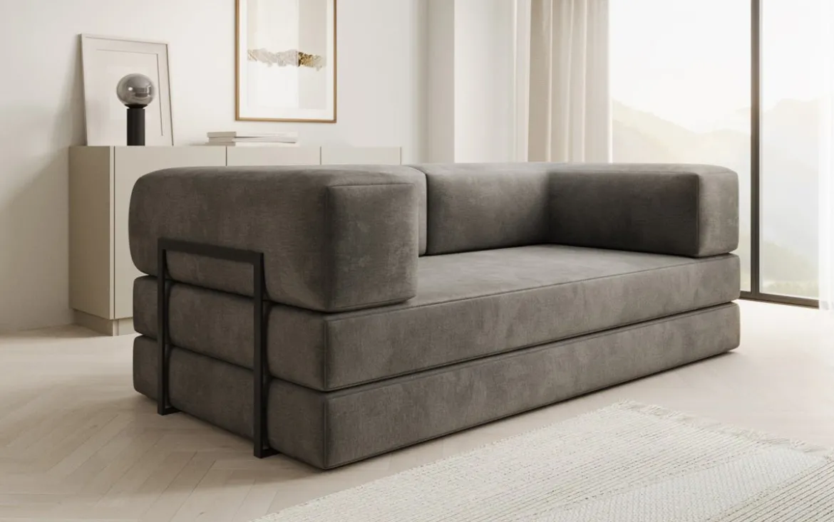 Designer Sofa Lazy 3 Sitzer in Samt
