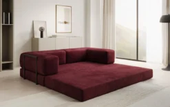 Designer Sofa Lazy 3 Sitzer in Samt