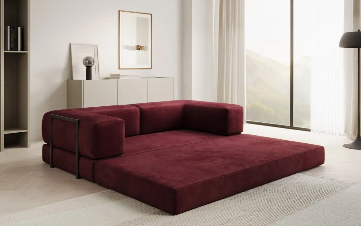 Designer Sofa Lazy 3 Sitzer in Samt