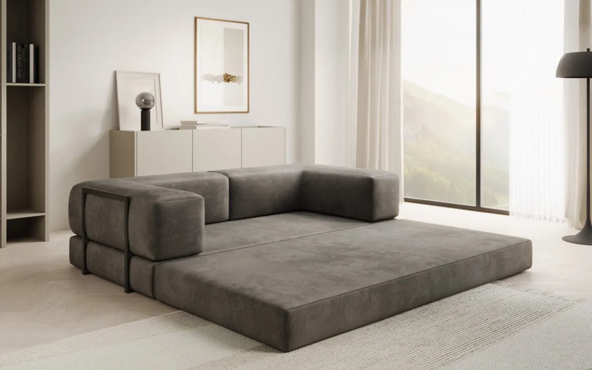Designer Sofa Lazy 3 Sitzer in Samt