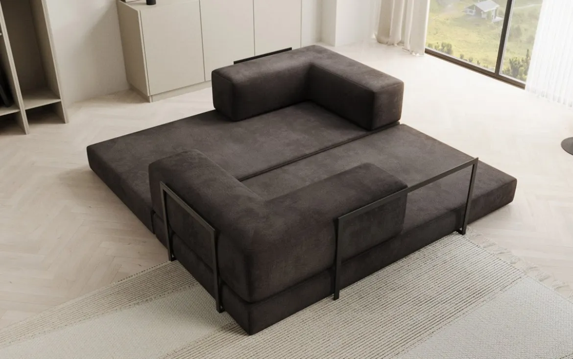 Designer Sofa Lazy 3 Sitzer in Samt