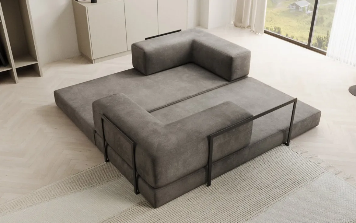 Designer Sofa Lazy 3 Sitzer in Samt