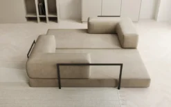 Designer Sofa Lazy 3 Sitzer in Samt