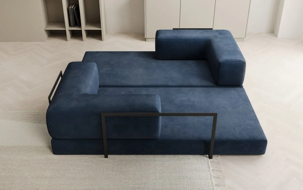 Designer Sofa Lazy 3 Sitzer in Samt