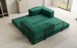 Designer Sofa Lazy 3 Sitzer in Samt