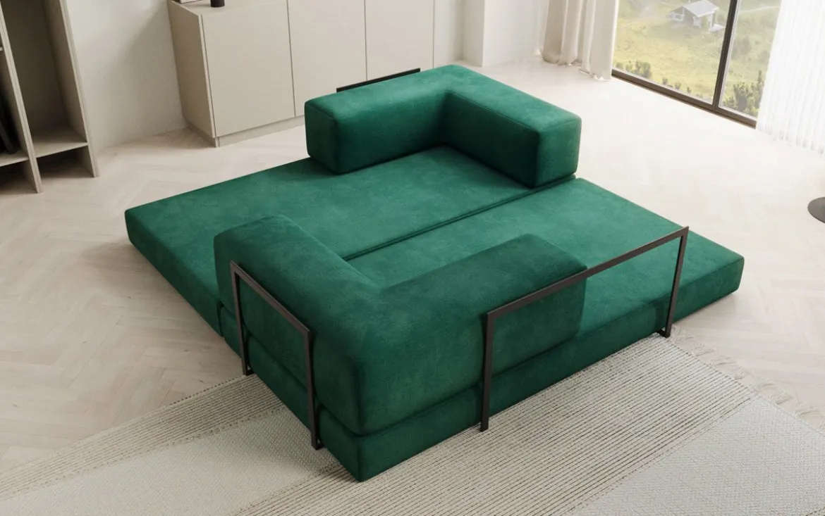 Designer Sofa Lazy 3 Sitzer in Samt