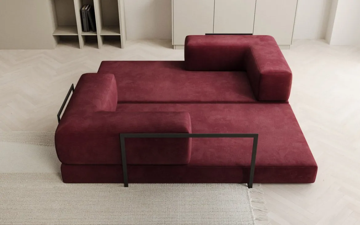 Designer Sofa Lazy 3 Sitzer in Samt