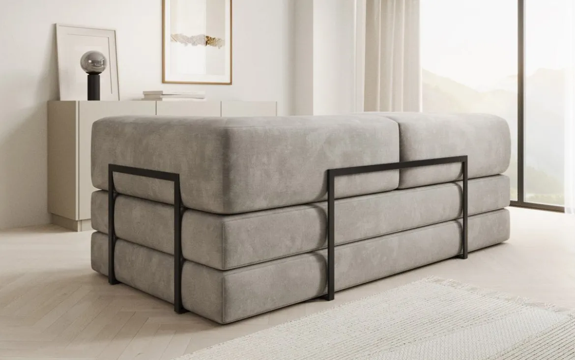 Designer Sofa Lazy 3 Sitzer in Samt