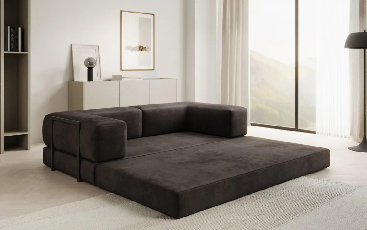 Designer Sofa Lazy 3 Sitzer in Samt