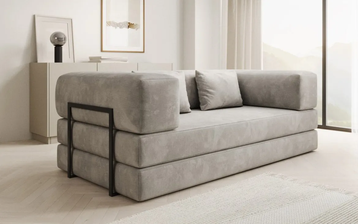 Designer Sofa Lazy 3 Sitzer in Samt