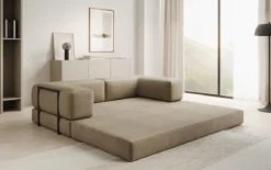 Designer Sofa Lazy 3 Sitzer in Samt