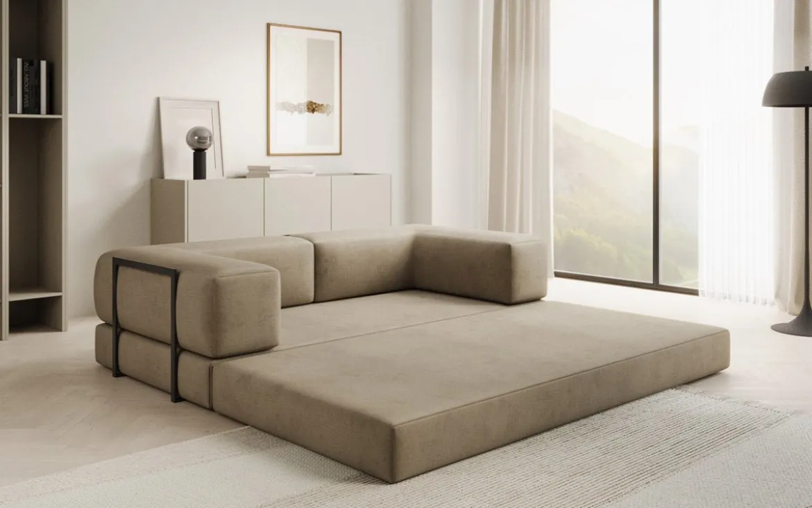 Designer Sofa Lazy 3 Sitzer in Samt